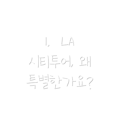 1.  LA 시티투어, 왜 특별한가요?