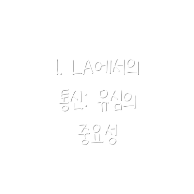 1. LA에서의 통신: 유심의 중요성