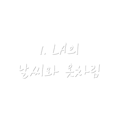 1. LA의 날씨와 옷차림