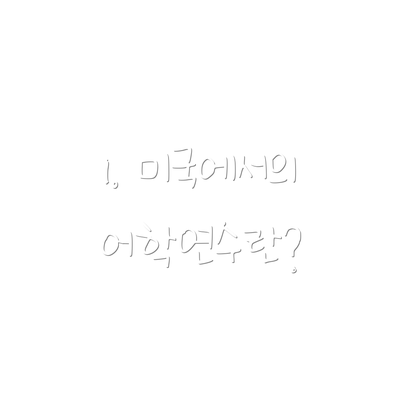 1. 미국에서의 어학연수란?