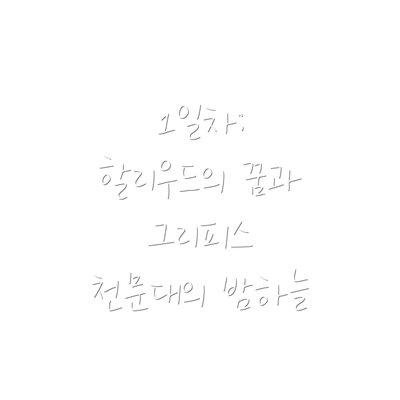 1일차: 할리우드의 꿈과 그리피스 천문대의 밤하늘