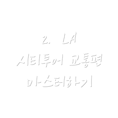 2.  LA 시티투어 교통편 마스터하기