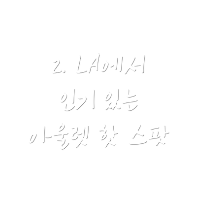 2. LA에서 인기 있는 아울렛 핫 스팟