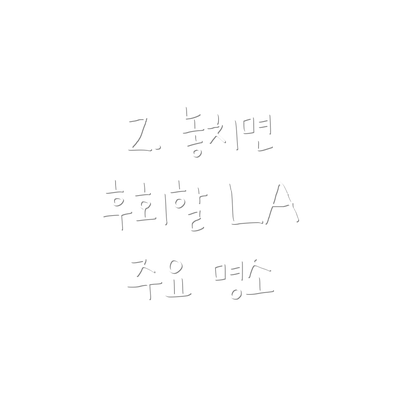 2. 놓치면 후회할 LA 주요 명소