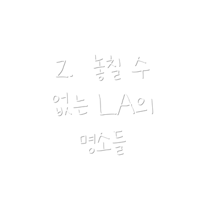 2.  놓칠 수 없는 LA의 명소들