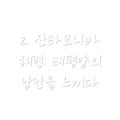 2. 산타모니카 해변: 태평양의 낭만을 느끼다