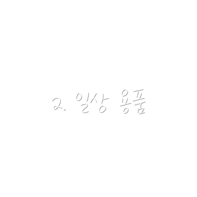 2. 일상 용품