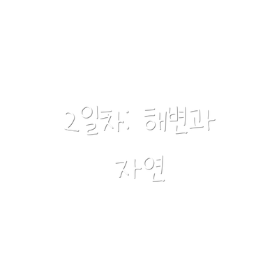 2일차: 해변과 자연