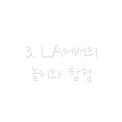 3. LA에서의 놀이와 탐험