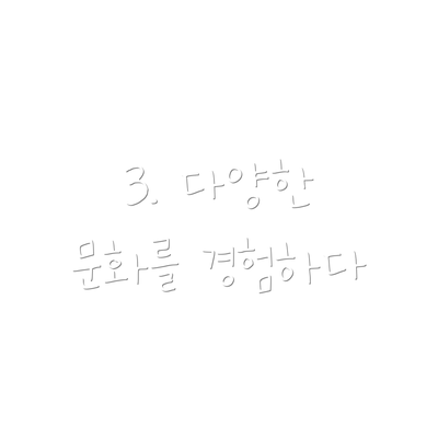 3. 다양한 문화를 경험하다