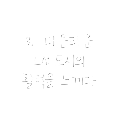 3.  다운타운 LA: 도시의 활력을 느끼다