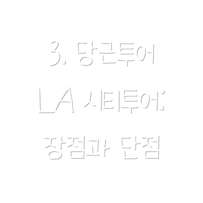 3. 당근투어 LA 시티투어: 장점과 단점