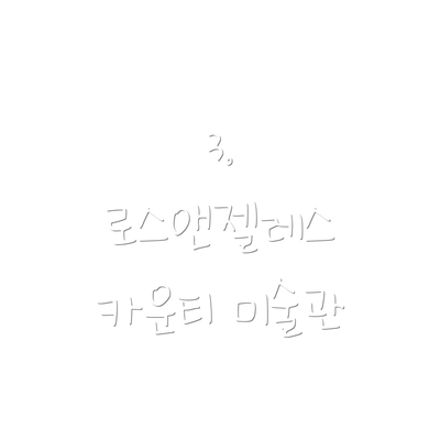 3. 로스앤젤레스 카운티 미술관