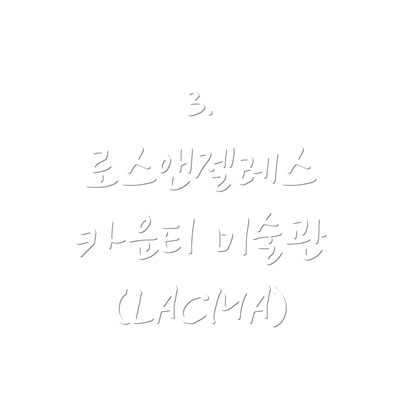 3. 로스앤젤레스 카운티 미술관 (LACMA)