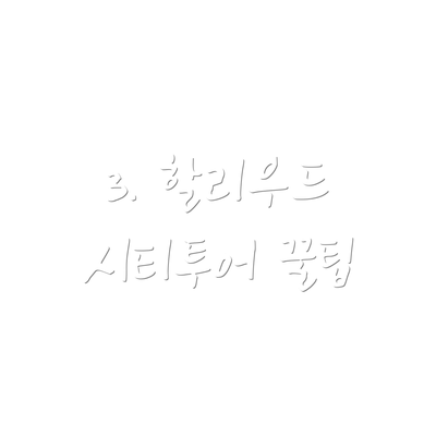 3. 할리우드 시티투어 꿀팁