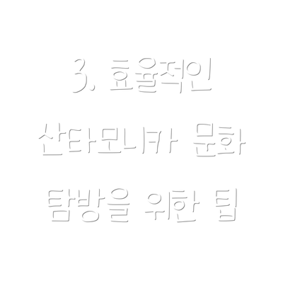3. 효율적인 산타모니카 문화 탐방을 위한 팁