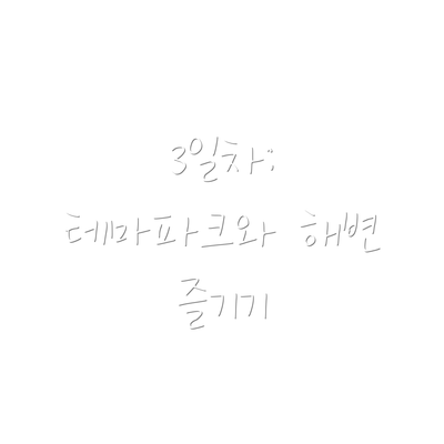 3일차: 테마파크와 해변 즐기기