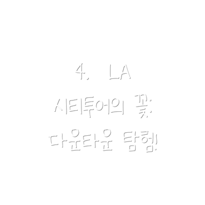4.  LA 시티투어의 꽃: 다운타운 탐험!
