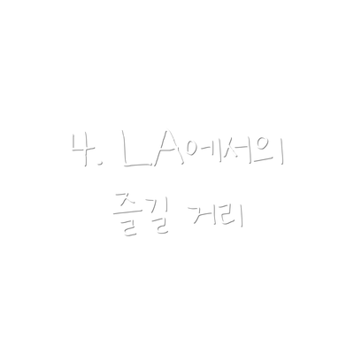 4. LA에서의 즐길 거리