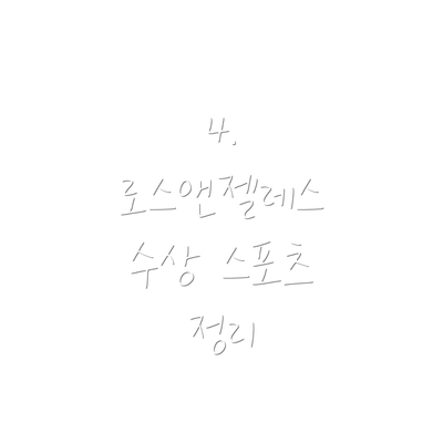 4.  로스앤젤레스 수상 스포츠 정리