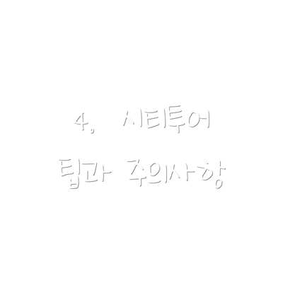 4.  시티투어 팁과 주의사항