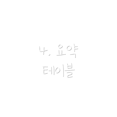 4. 요약 테이블