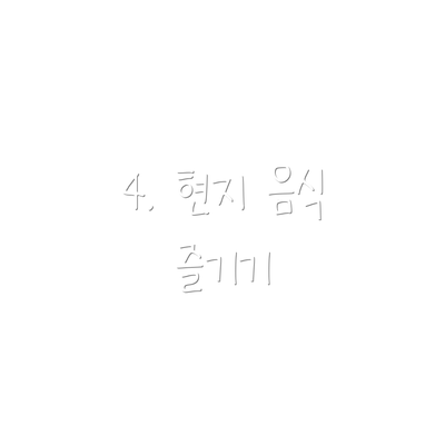 4. 현지 음식 즐기기
