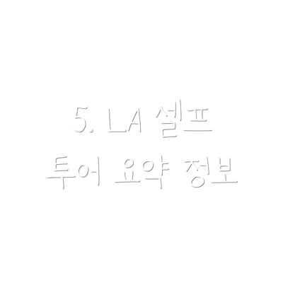 5. LA 셀프 투어 요약 정보