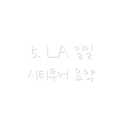 5. LA 일일 시티투어 요약