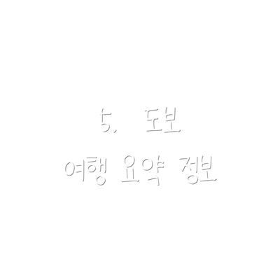 5.  도보 여행 요약 정보