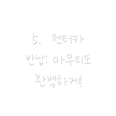 5.  렌터카 반납: 마무리도 완벽하게!