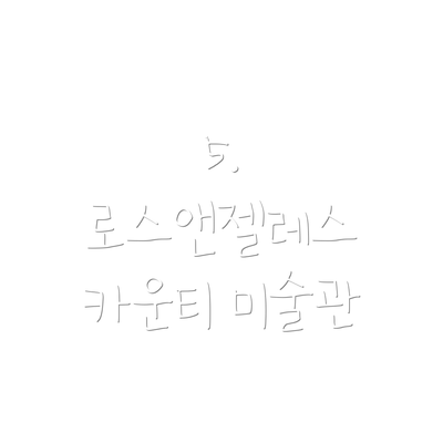 5. 로스앤젤레스 카운티 미술관