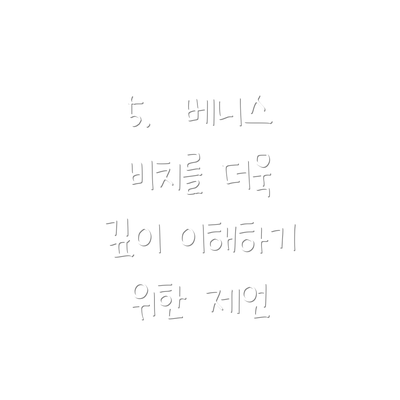 5.  베니스 비치를 더욱 깊이 이해하기 위한 제언