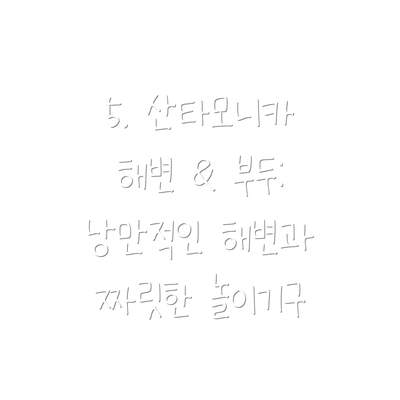 5. 산타모니카 해변 & 부두: 낭만적인 해변과 짜릿한 놀이기구