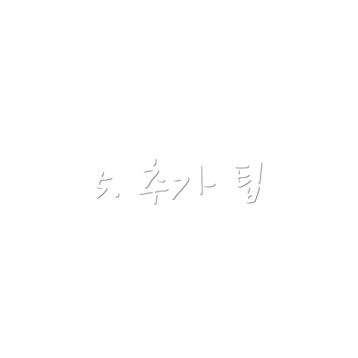 5. 추가 팁