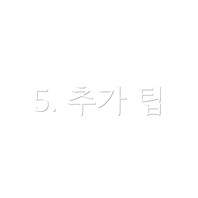 5. 추가 팁