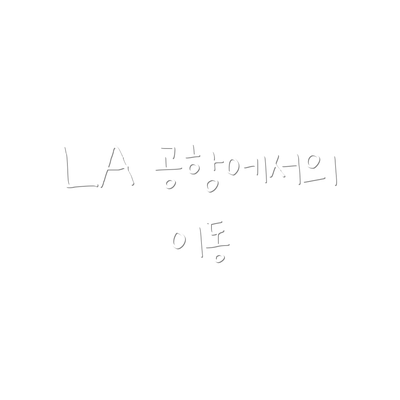 LA 공항에서의 이동