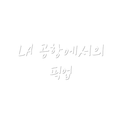 LA 공항에서의 픽업