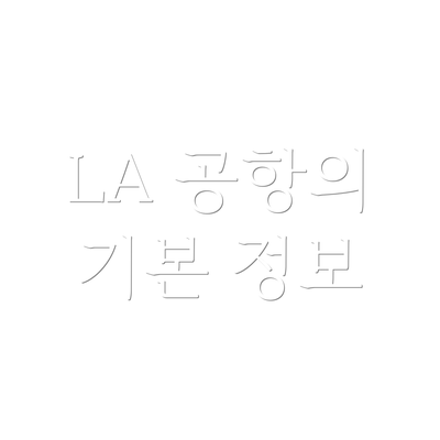 LA 공항의 기본 정보