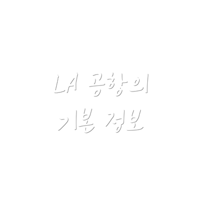 LA 공항의 기본 정보