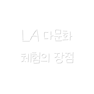 LA 다문화 체험의 장점
