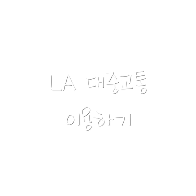 LA 대중교통 이용하기