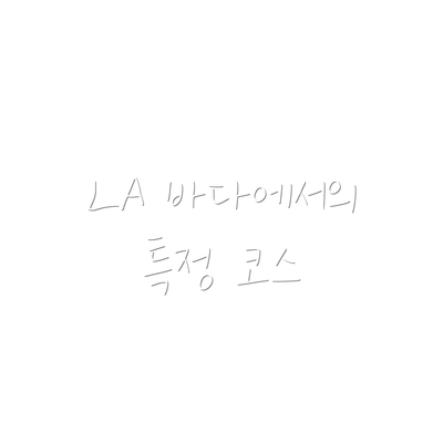 LA 바다에서의 특정 코스