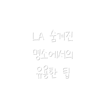 LA 숨겨진 명소에서의 유용한 팁