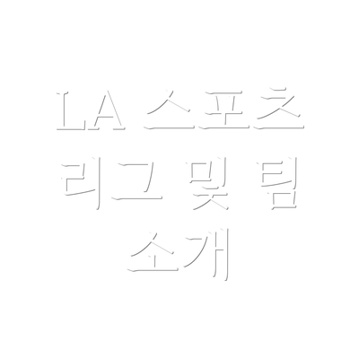 LA 스포츠 리그 및 팀 소개