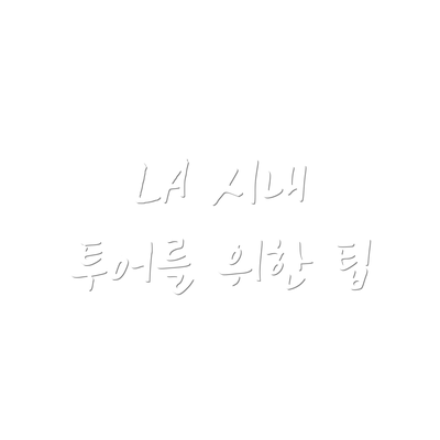 LA 시내 투어를 위한 팁