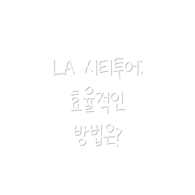 LA 시티투어: 효율적인 방법은?