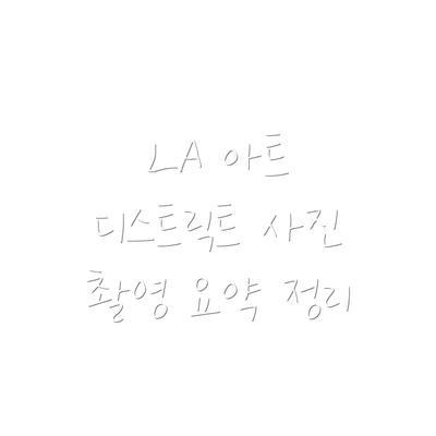 LA 아트 디스트릭트 사진 촬영 꿀팁! 인생샷을 위한 필수 조건
