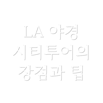 LA 야경 시티투어의 장점과 팁