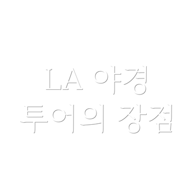 LA 야경 투어의 장점